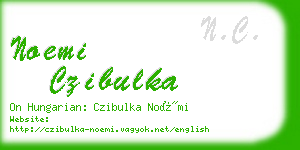 noemi czibulka business card
